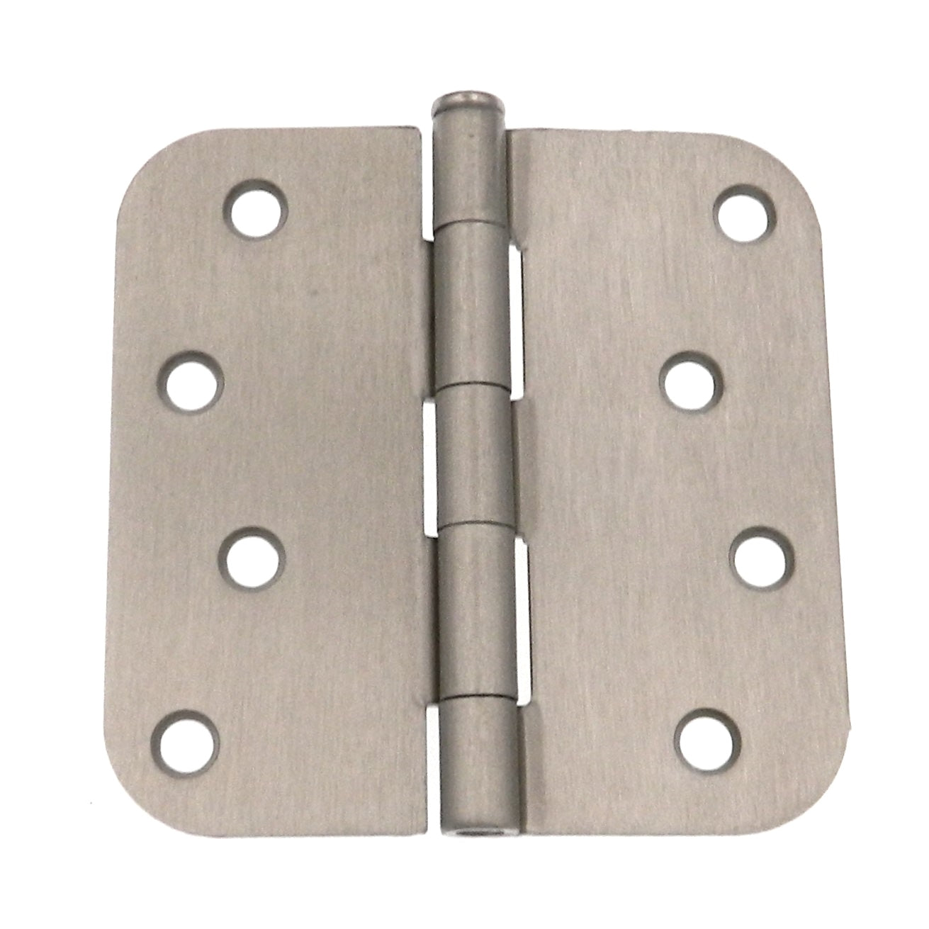 3 Pack Warwick 4" Door Hinge, 5/8" Radius Corner, Satin Nickel DA3014SN