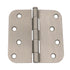 3 Pack Warwick 4" Door Hinge, 5/8" Radius Corner, Satin Nickel DA3014SN