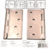 3 Pack Warwick 4" Door Hinge, Square Corner, Oil-Rubbed Bronze DA3015BZ