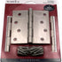 3 Pack Warwick 4" Door Hinge, Square Corner, Satin Nickel DA3015SN