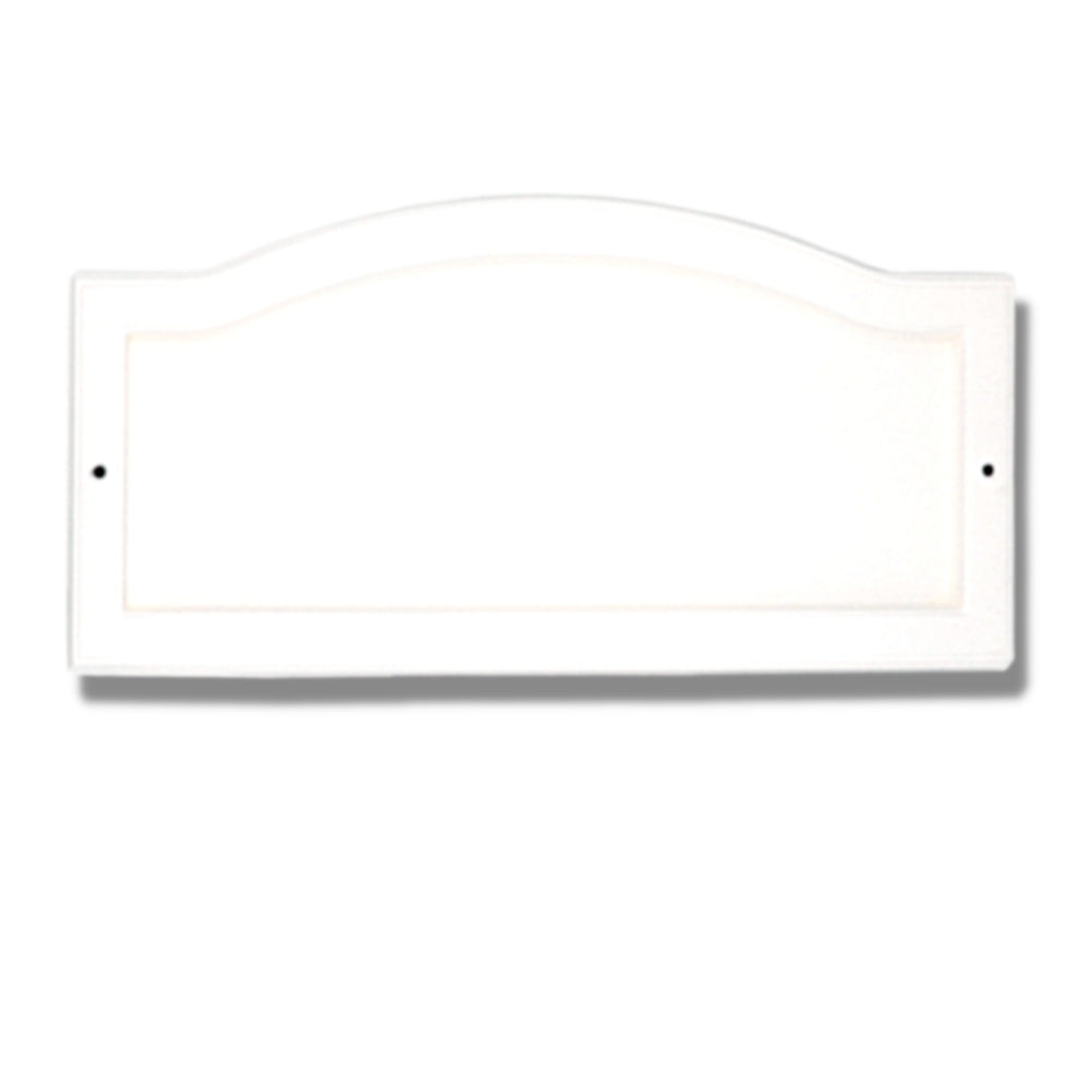 Warwick Custom Arch House Number Plaques with Satin Nickel Address Numbers