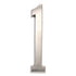 Warwick Custom Arch House Number Plaques with Satin Nickel Address Numbers