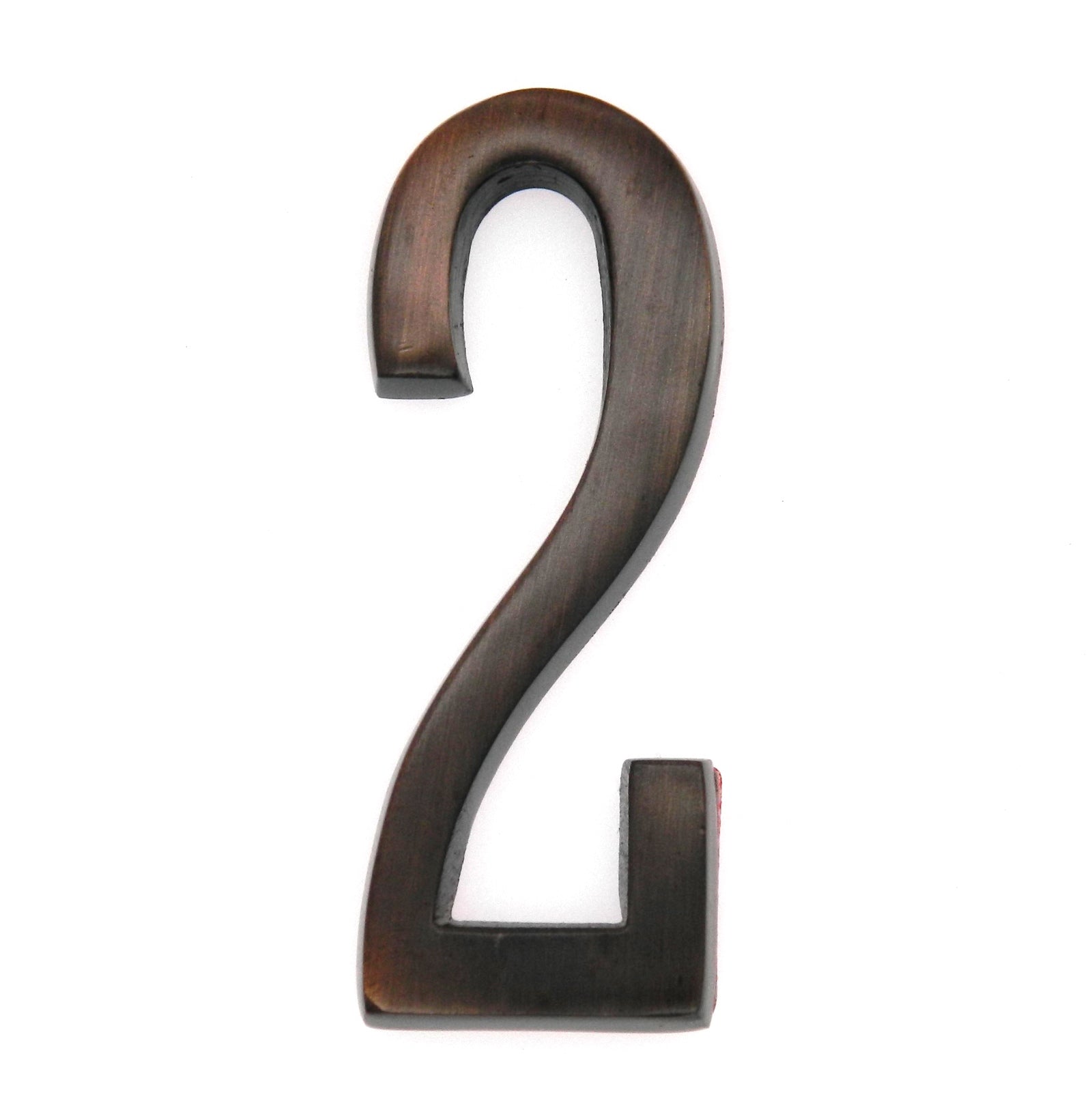 Warwick White Custom Arch House Number Plaques with Bronze Address Numbers