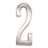 Warwick Custom Arch House Number Plaques with Satin Nickel Address Numbers