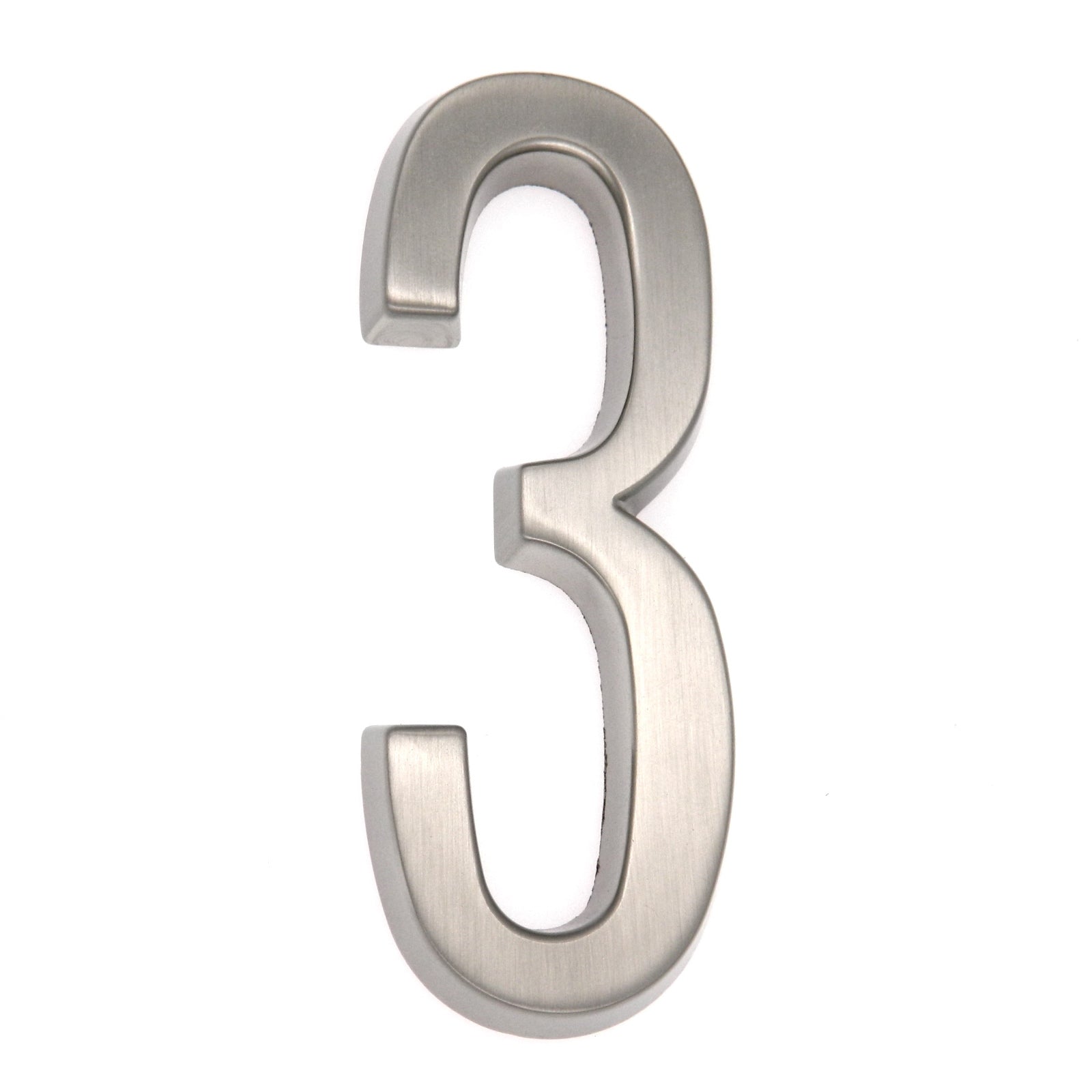 Warwick Custom Arch House Number Plaques with Satin Nickel Address Numbers