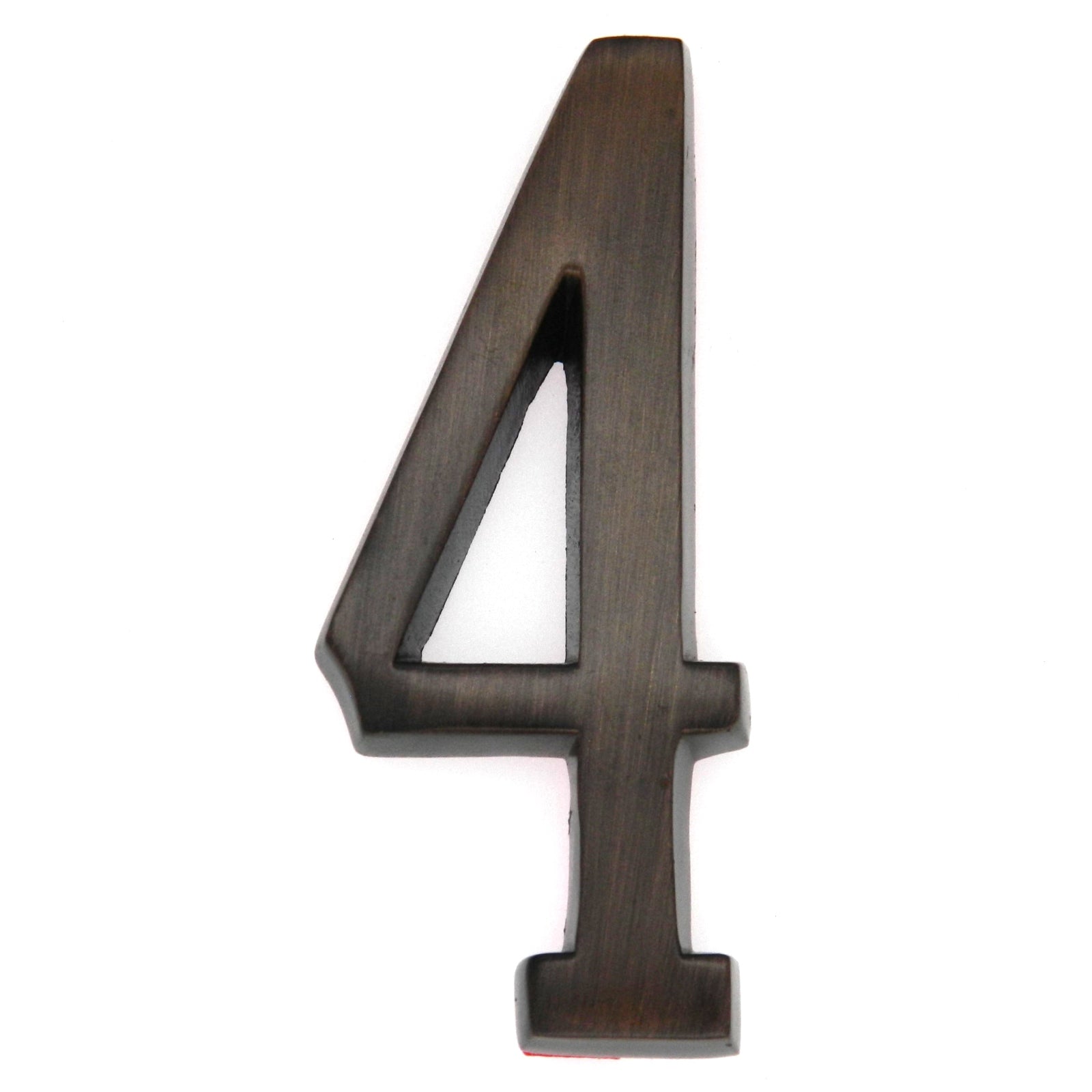 Warwick White Custom Arch House Number Plaques with Bronze Address Numbers