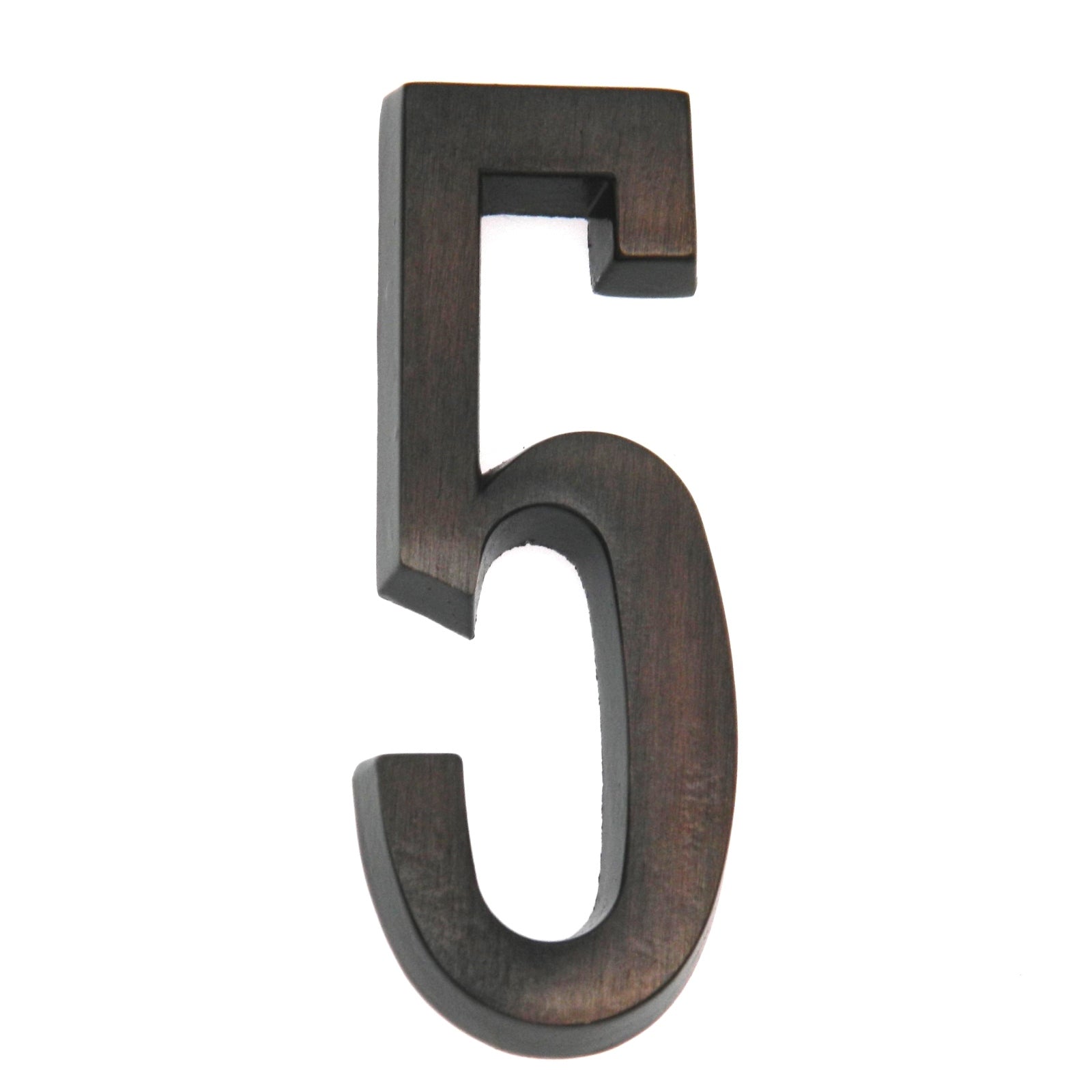 Warwick White Custom Arch House Number Plaques with Bronze Address Numbers