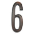 Warwick White Custom Arch House Number Plaques with Bronze Address Numbers