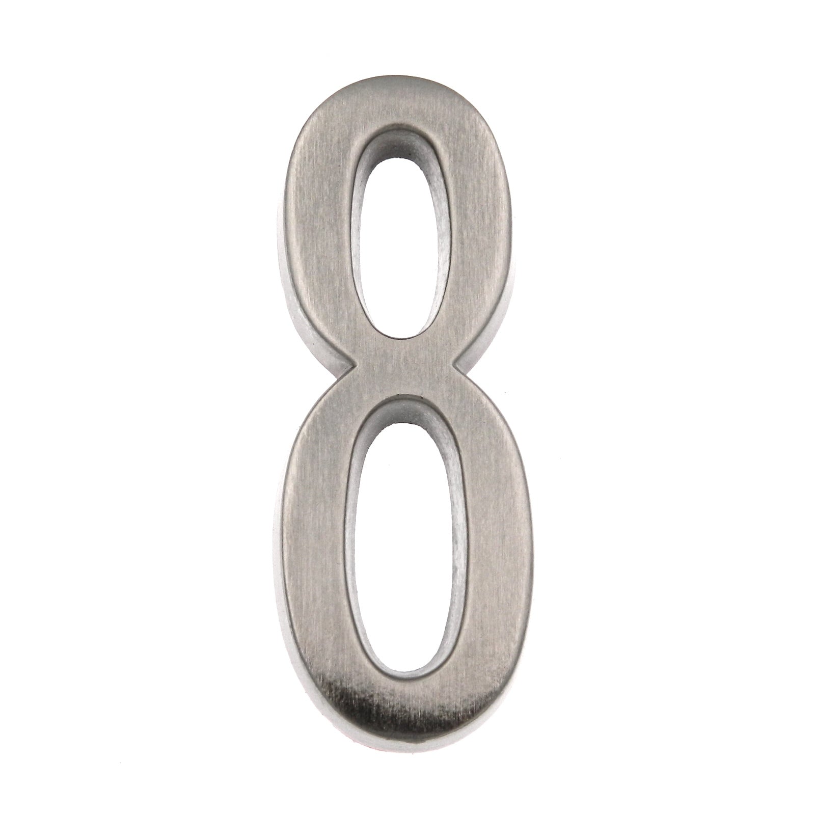 Warwick Custom Arch House Number Plaques with Satin Nickel Address Numbers