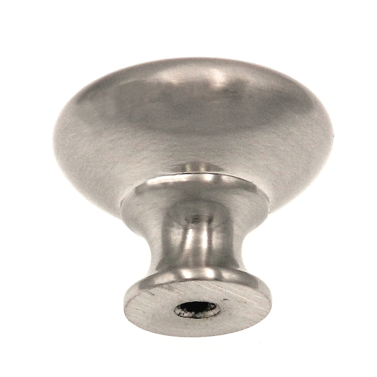 Warwick Traditional Satin Nickel 1 1/4" Solid Round Cabinet Knob Pull DH1001SN