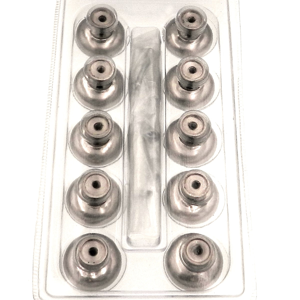 10 Pack Warwick Traditional Satin Nickel 1 1/4" Cabinet Knob Pulls DH1001BPSN