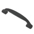 10 Pack Warwick Rustic Wrought Iron Black 3 3/4"cc Hammered Cabinet Handle DH1005BL