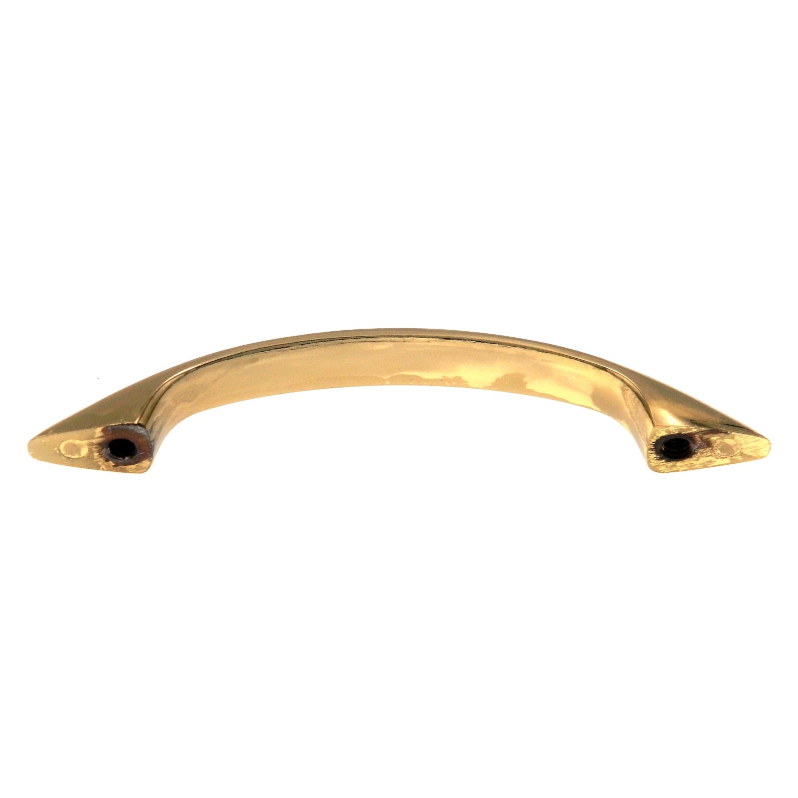 10 Pack Warwick Contemporary Polished Brass 3"cc Solid Arch Cabinet Handle Pull DH1007PB