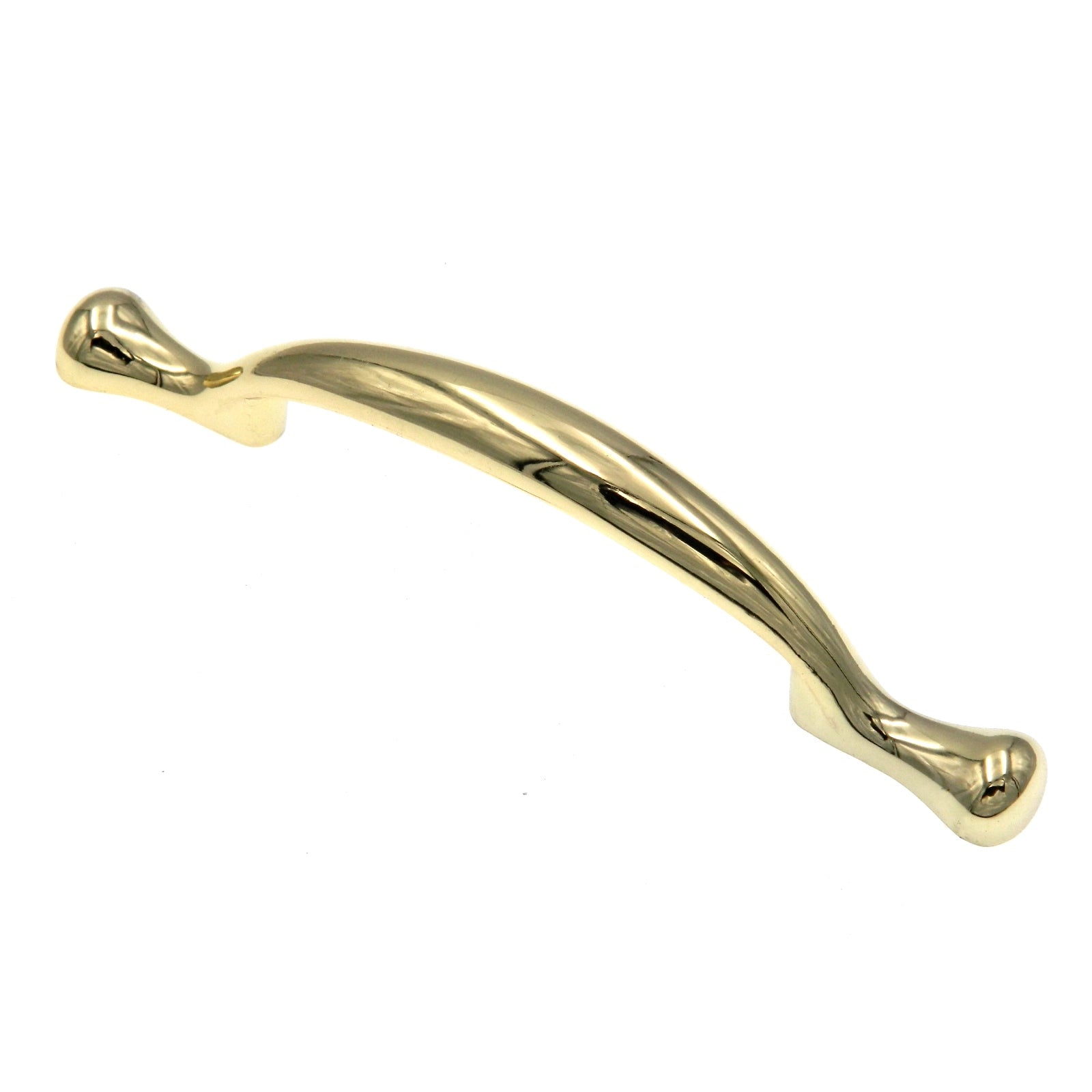 Warwick Traditional Polished Brass 3"cc Solid Cabinet Handle Pull DH1009PB