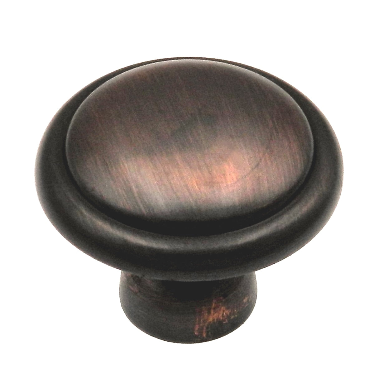 Warwick Traditional Oil-Rubbed Bronze 1 1/4" Ringed Cabinet Knob Pull DH1012BZ