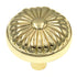 Warwick Traditional Polished Brass 1 1/4" Flower Round Cabinet Knob DH1013PB