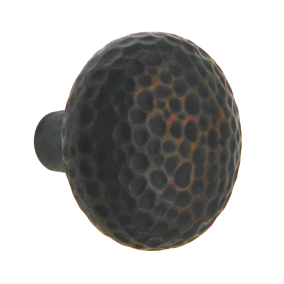 Warwick Rustic Bronze 1 3/8" Solid Hammered Round Cabinet Knob Pull DH1020BZ