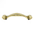 Warwick Traditional Polished Brass 3"cc Solid Arch Cabinet Handle Pull DH1023PB