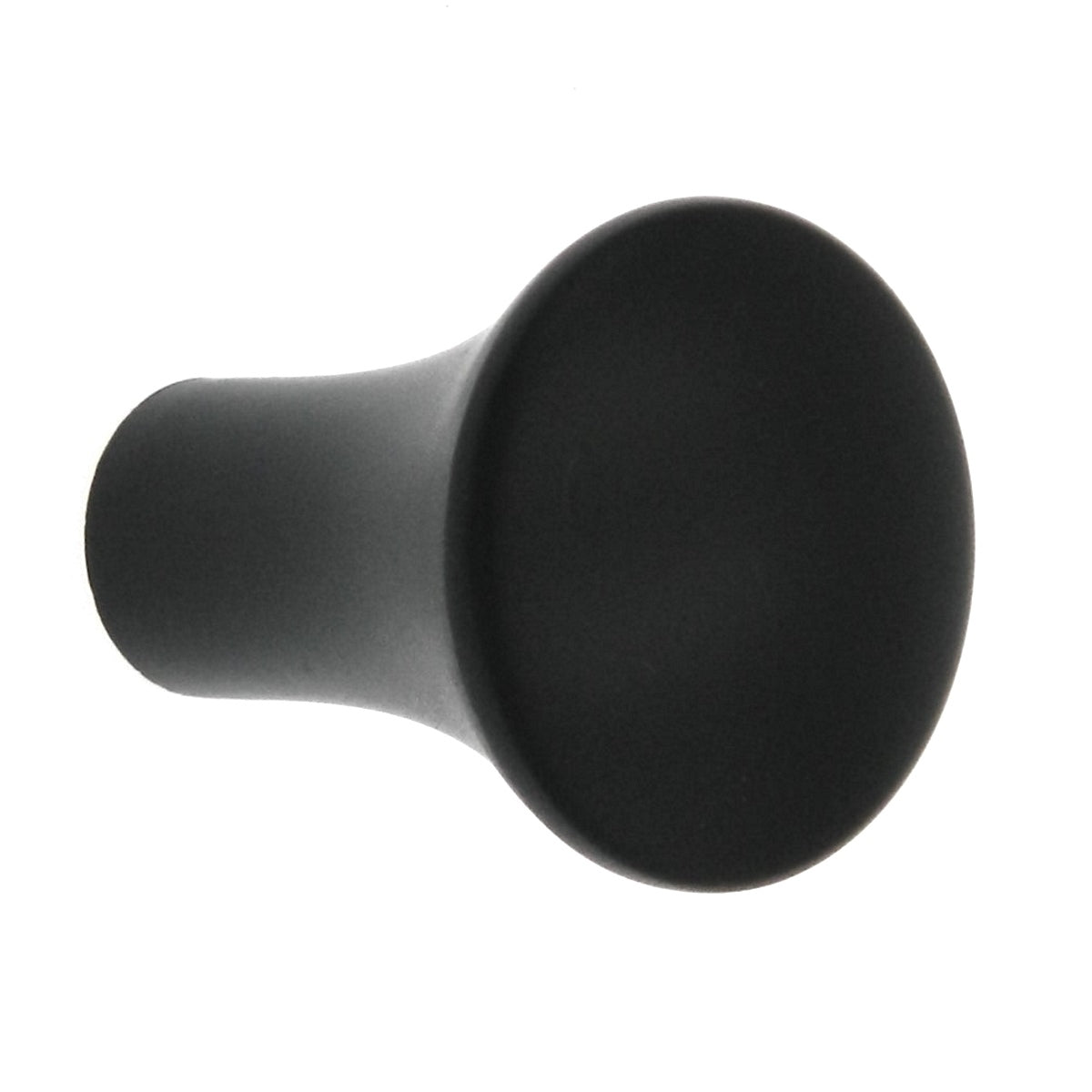 Warwick Contemporary Black 1" Solid Smooth Round Cabinet Knob Pull DH1026BL