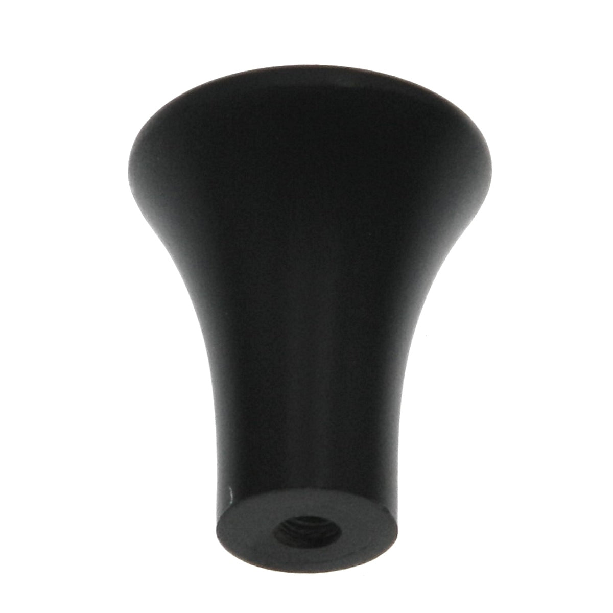 10 Pack Warwick Contemporary Black 1" Smooth Round Cabinet Knob Pull DH1026BL