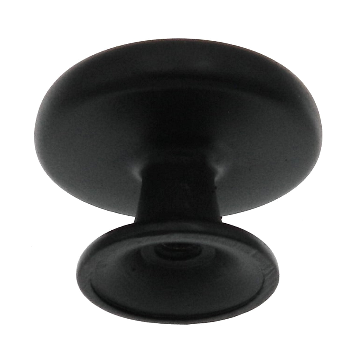 10 Pack Warwick Contemporary Black 1 3/16" Mushroom Cabinet Knob Pull DH1028BL