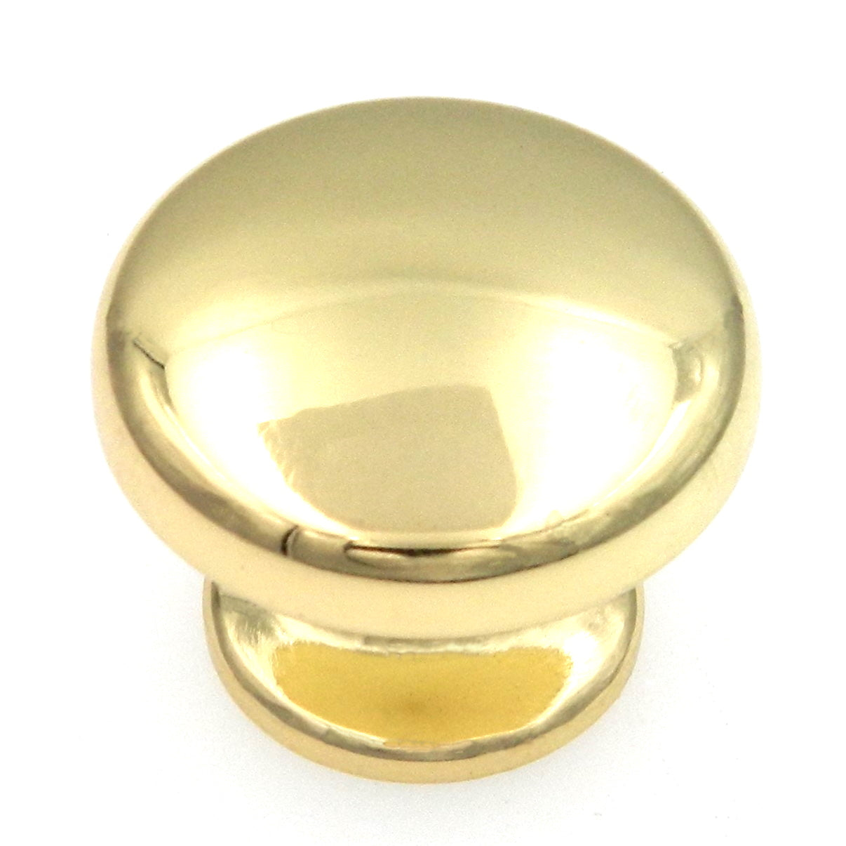 10 Pack Warwick Contemporary Polished Brass 1 3/16" Cabinet Knob Pull DH1028PB