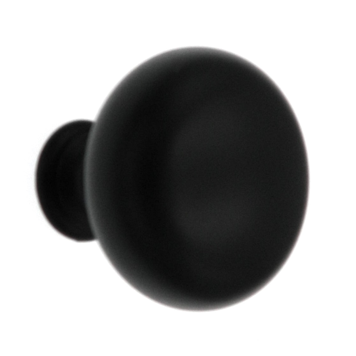 Warwick Contemporary Black 1 1/4" Smooth Round Cabinet Knob Pull DH1029BL