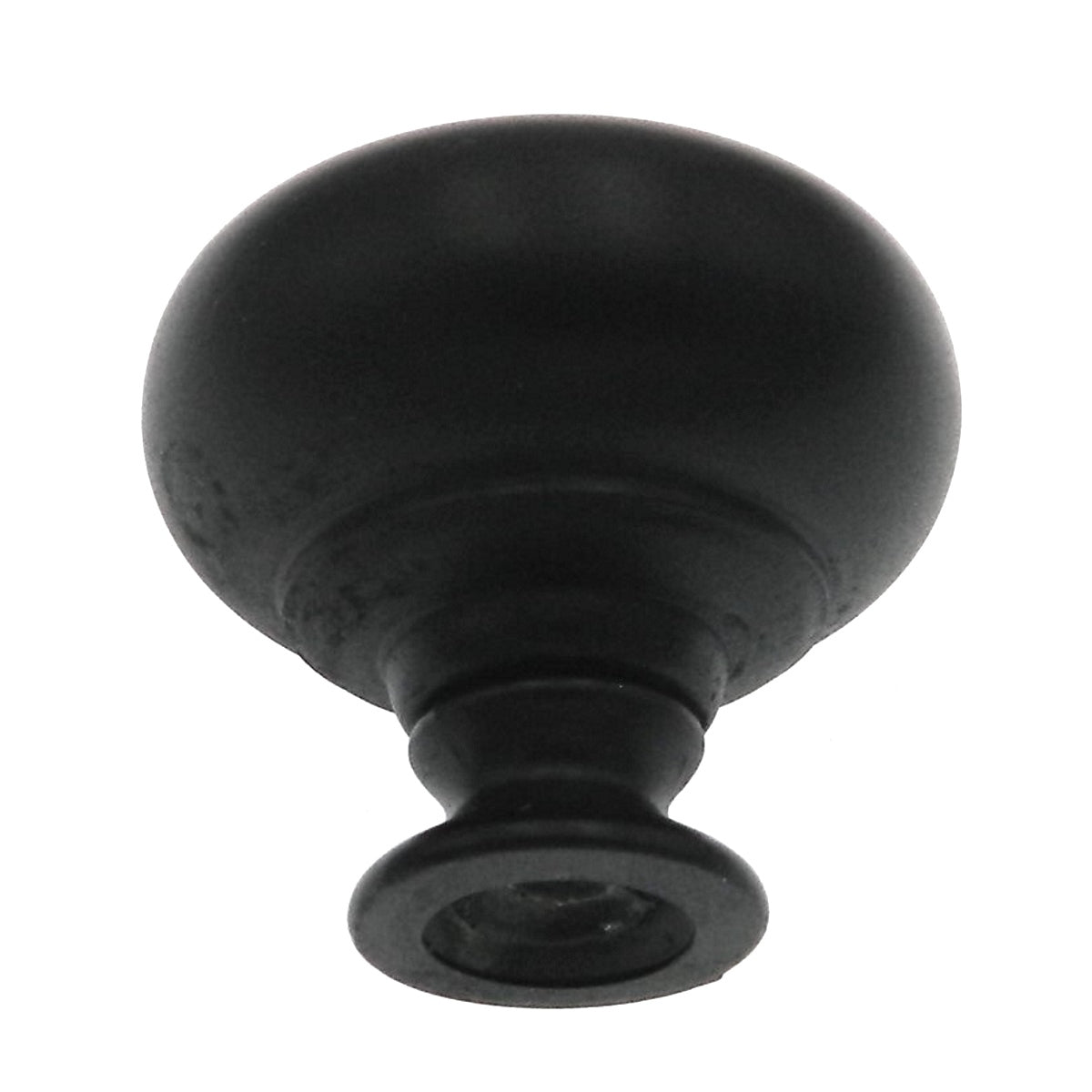 Warwick Contemporary Black 1 1/4" Smooth Round Cabinet Knob Pull DH1029BL