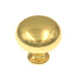 10 Pack Warwick Contemporary Polished Brass 1 1/4" Smooth Cabinet Knob Pull DH1029PB