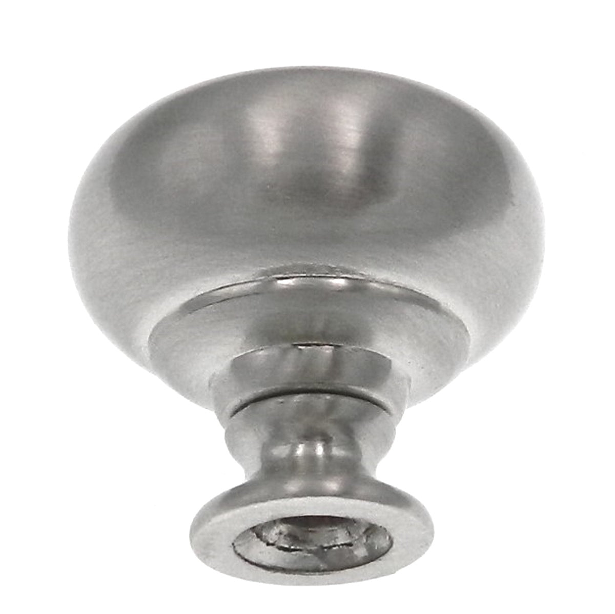 Warwick Traditional Satin Nickel 1 1/4" Smooth Round Cabinet Knob Pull DH1029SN