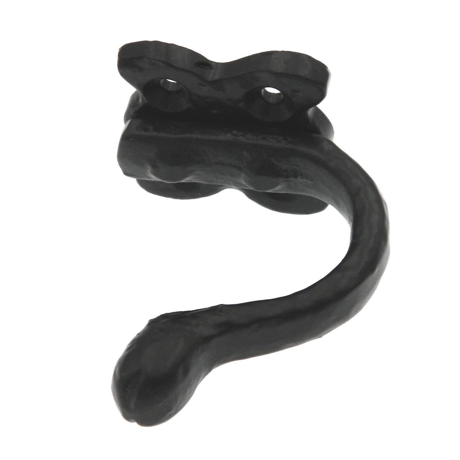 Warwick Wrought Iron Black Single Coat or Robe Wall or Door Hook DH1100WIB