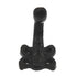 Warwick Wrought Iron Black Single Coat or Robe Wall or Door Hook DH1100WIB