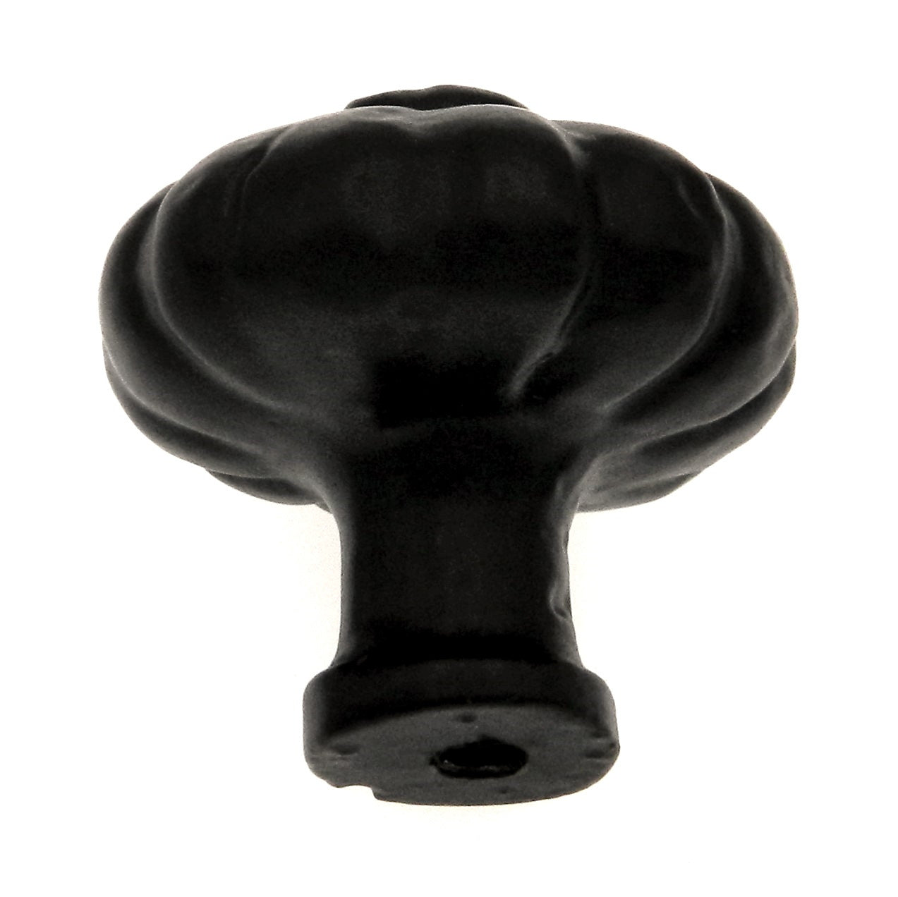 10 Pack Warwick Wrought Iron Black 1 1/4" Melon Cabinet Knob Pull DH1115WIB