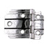 Amerock Polished Chrome Black Lines 3/8" Offset Surface Cabinet Hinges E3069