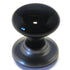 Amerock Ensembles 1 3/8" Black Round Mushroom Cabinet Porcelain Knob with Backplate E5204-BKG