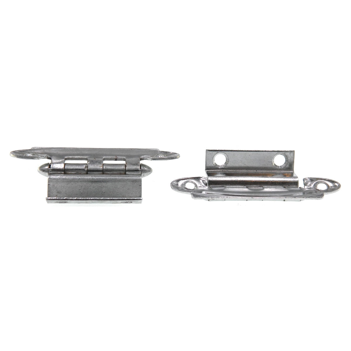 Pair of Amerock Polished Chrome Hinges 3/8" Inset or More Non Self-Closing E7608