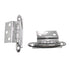 Pair of Amerock Polished Chrome Full Inset Hinges For Flush Doors E7645-26