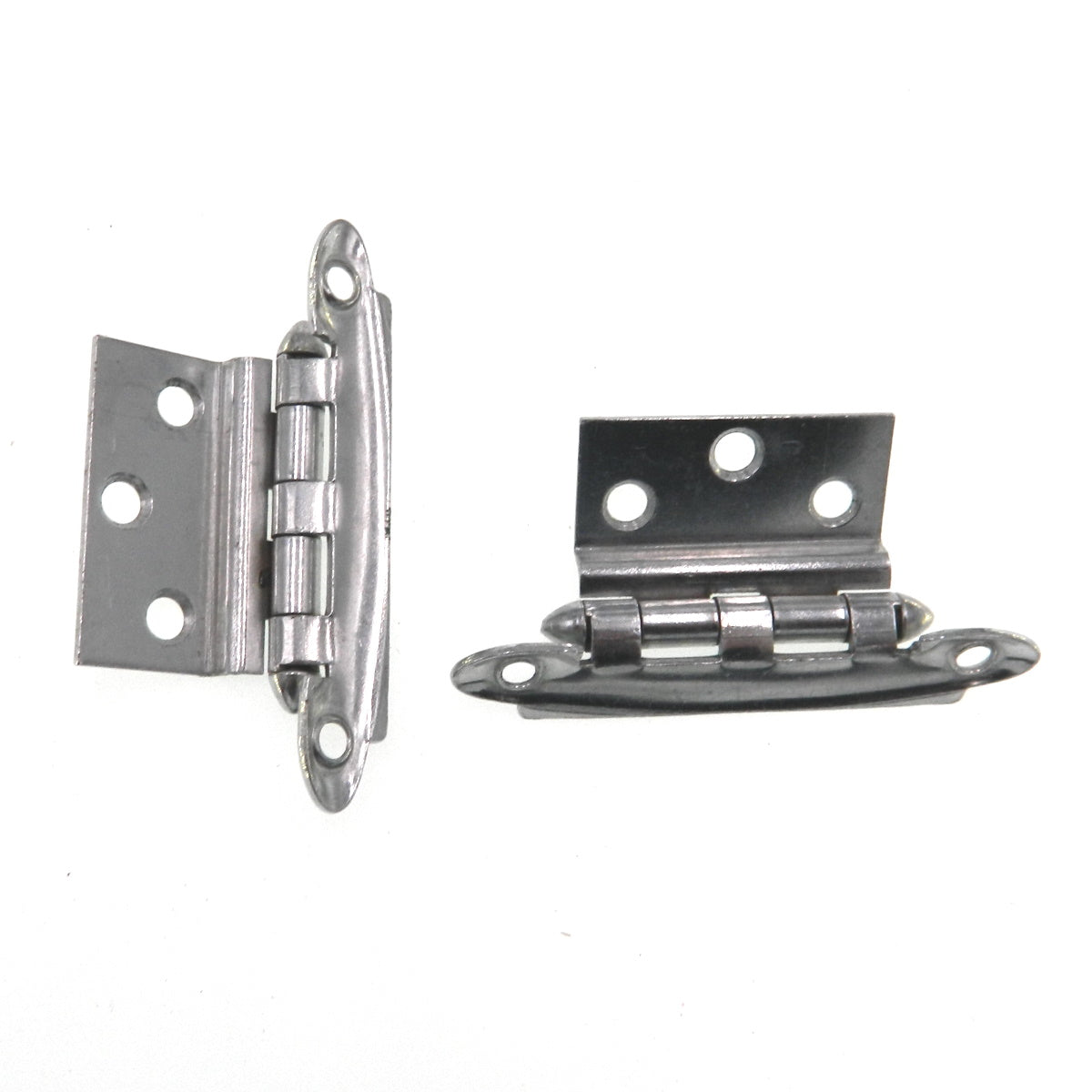 Pair of Amerock Polished Chrome Full Inset Hinges For Flush Doors E7645-26