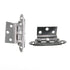 Pair of Amerock Polished Chrome Full Inset Hinges For Flush Doors E7645-26