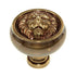 FKI Hardware Period Brass Sherwood Antique 1 1/2" Lion Head Cabinet Knob F103