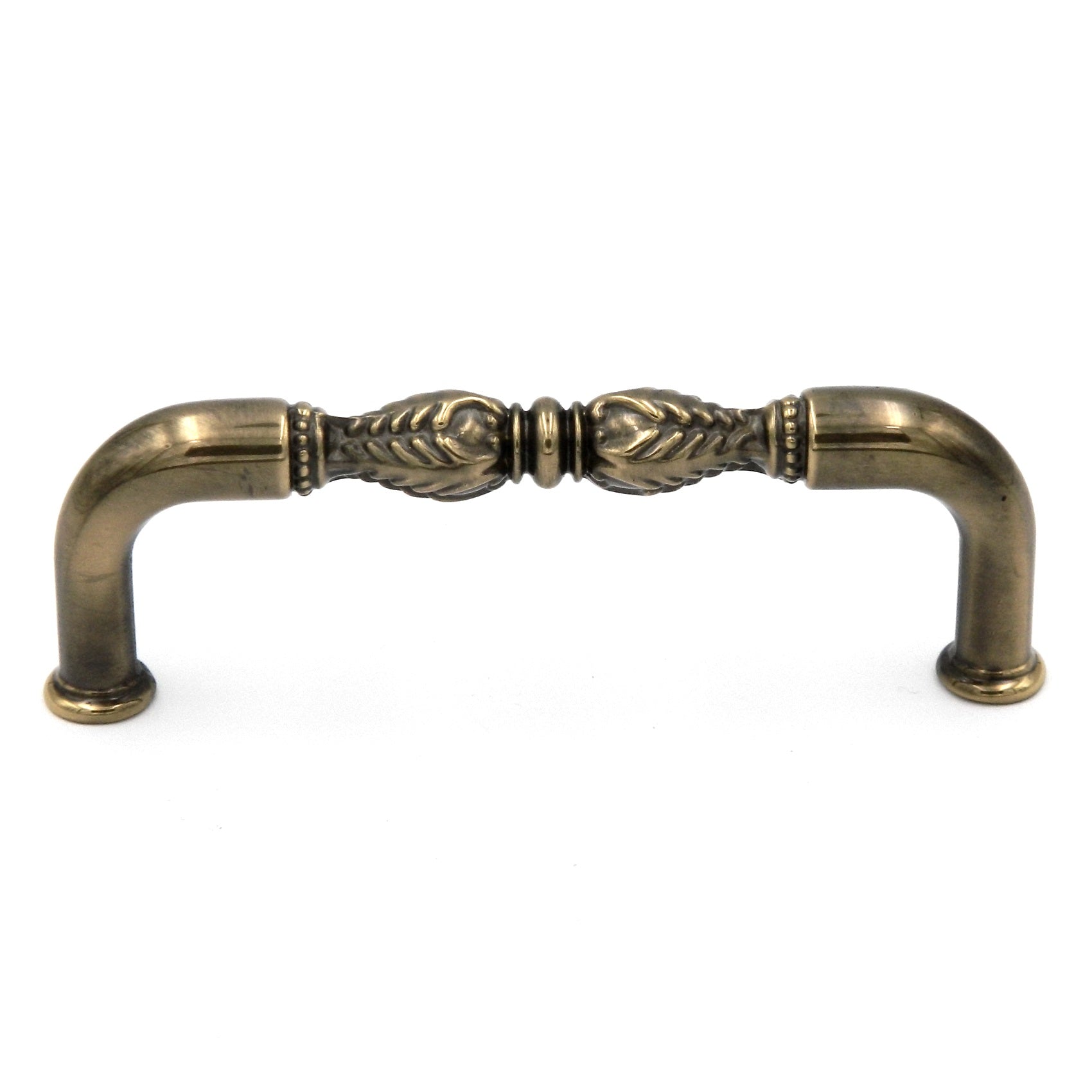 Belwith Keeler Savannah F137 Sherwood Antique Brass 3"cc Solid Brass Cabinet Handle Pull