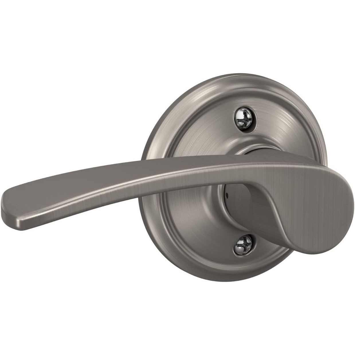 Schlage Merano Left Handed Dummy Door Lever Satin Nickel F170V-MER-619-LH