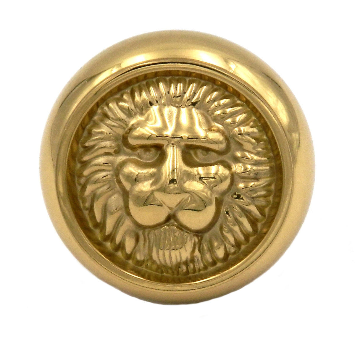 Belwith Keeler Richelieu 1 1/2" Polished Brass Round Lion Face Solid Brass Cabinet Knob F3