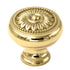 Belwith Keeler Savannah 1 1/4" Polished Brass Round Ornate Solid Brass Cabinet Knob F32