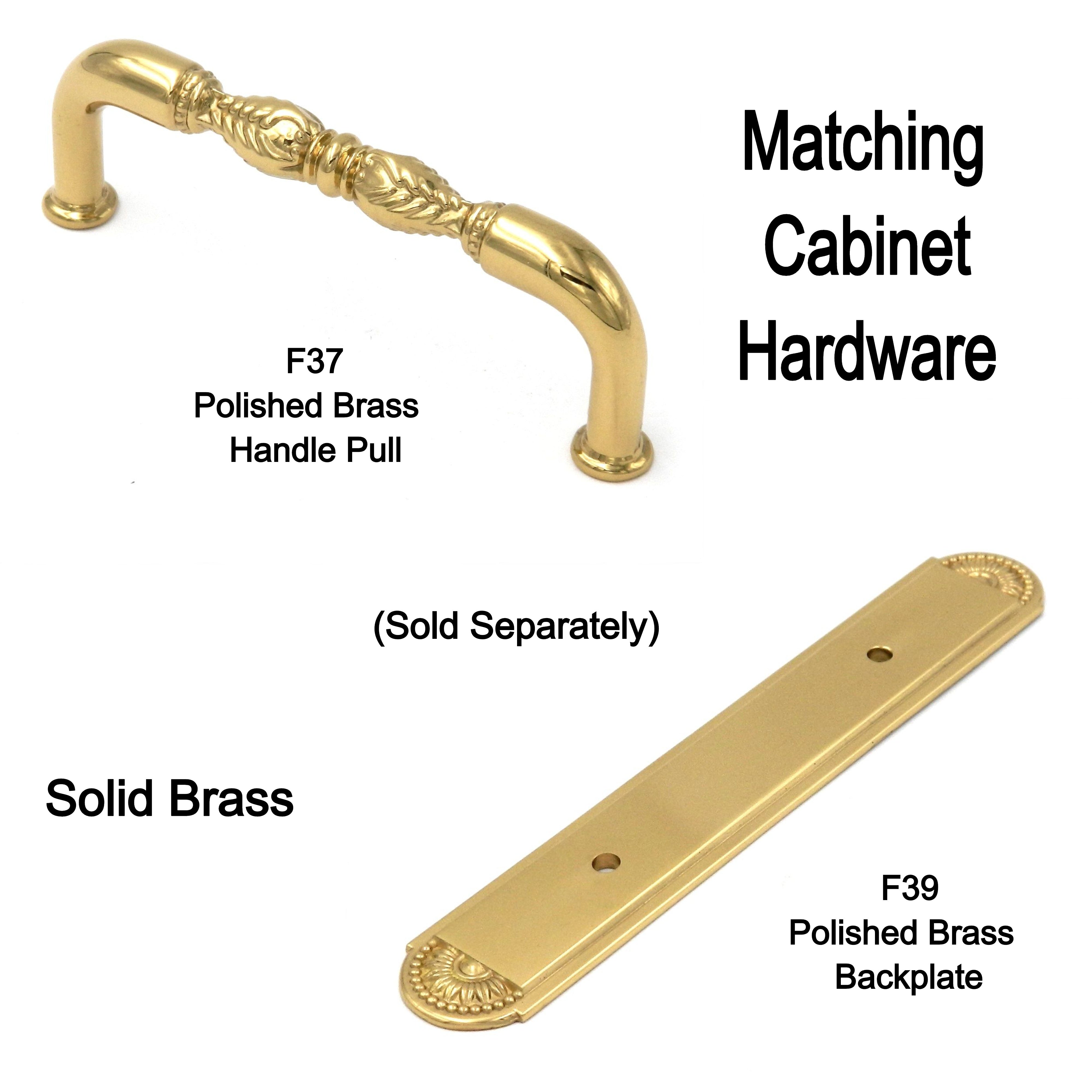 Keeler Savannah Polished Brass Cabinet  3"cc Handle Pull F37