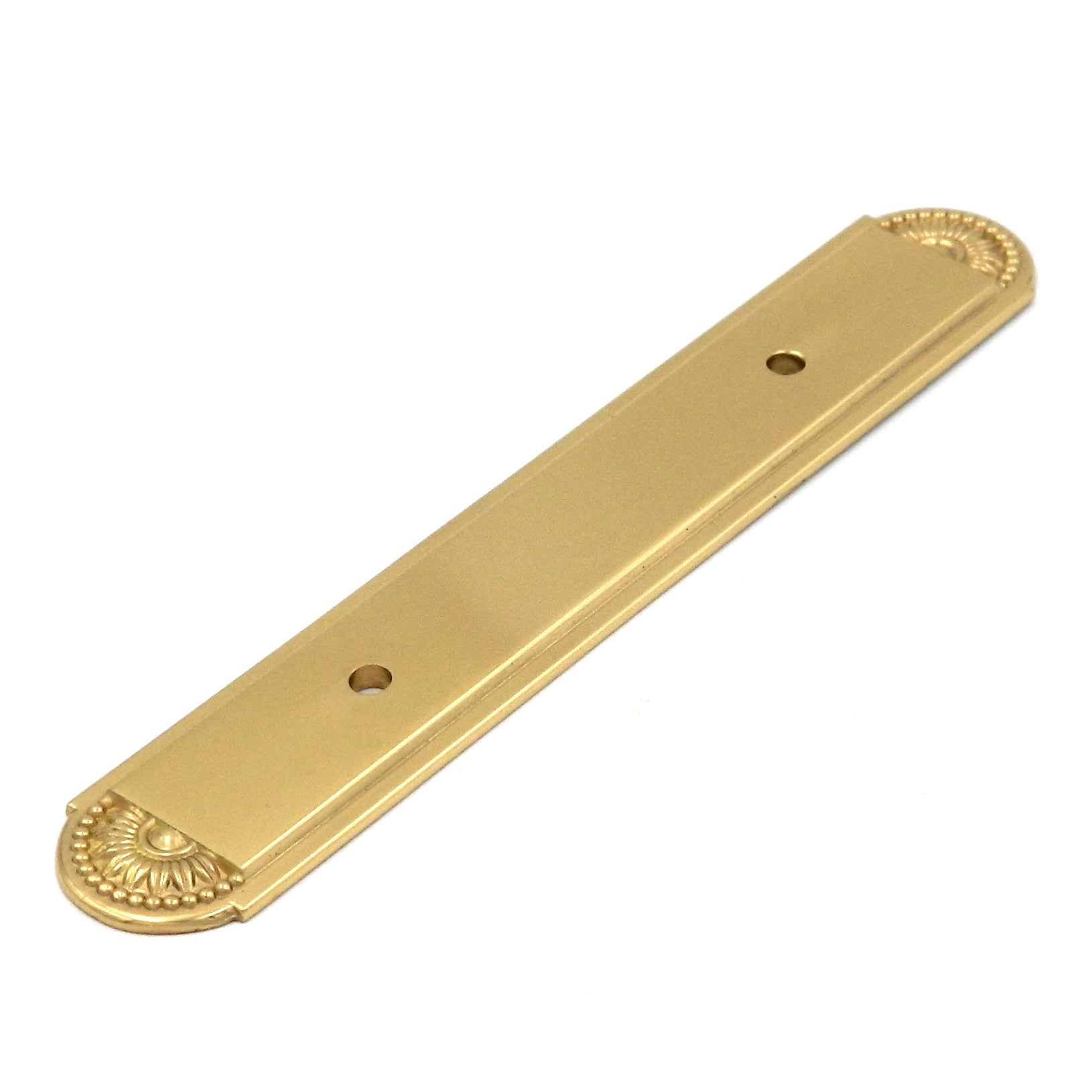 Hickory Hardware Savannah Polished Brass Solid Brass 3"cc Pull Backplate F39