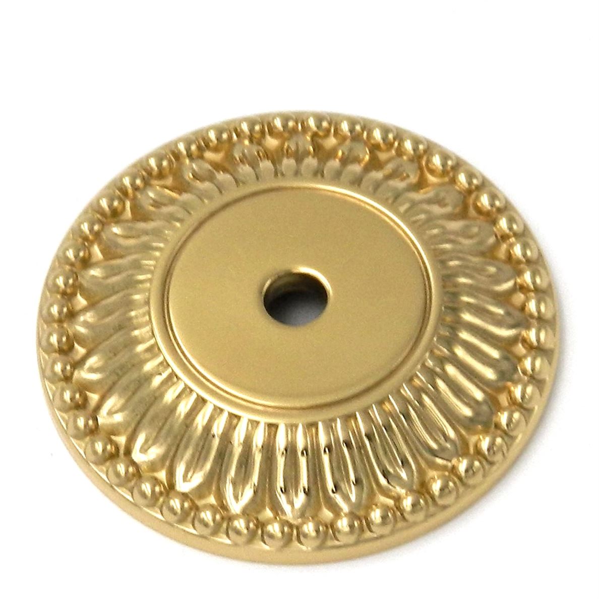 Belwith Keeler Polished Brass 1 5/8" Solid Brass Cabinet Knob Pull Backplate F4