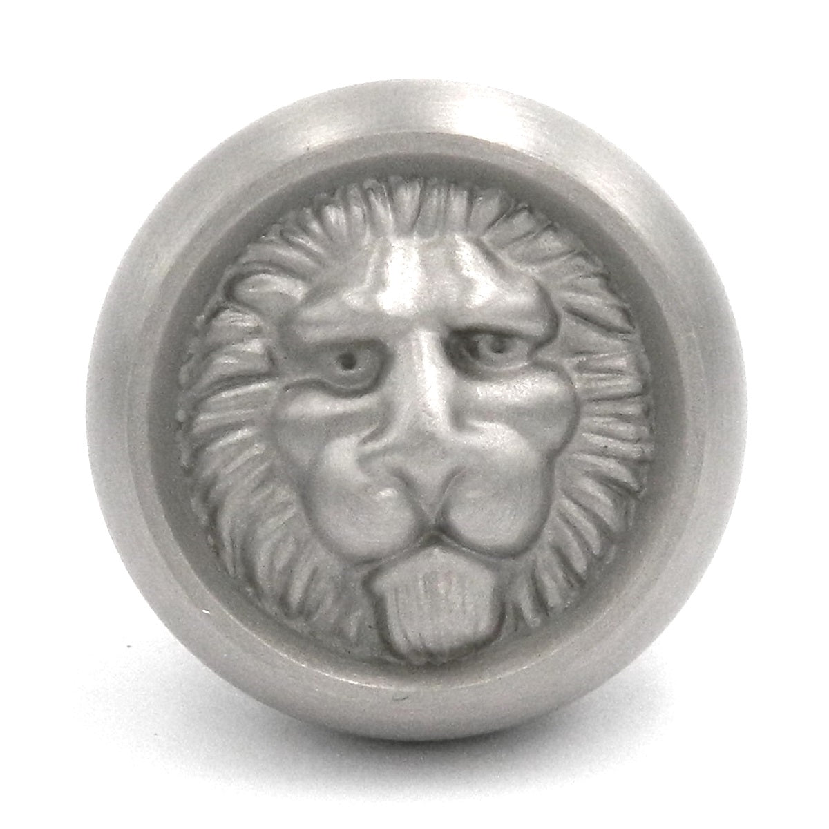 20 Pack Belwith Keeler Richelieu 1 1/4" Satin Nickel Round Lion Face Solid Brass Cabinet Knob F402