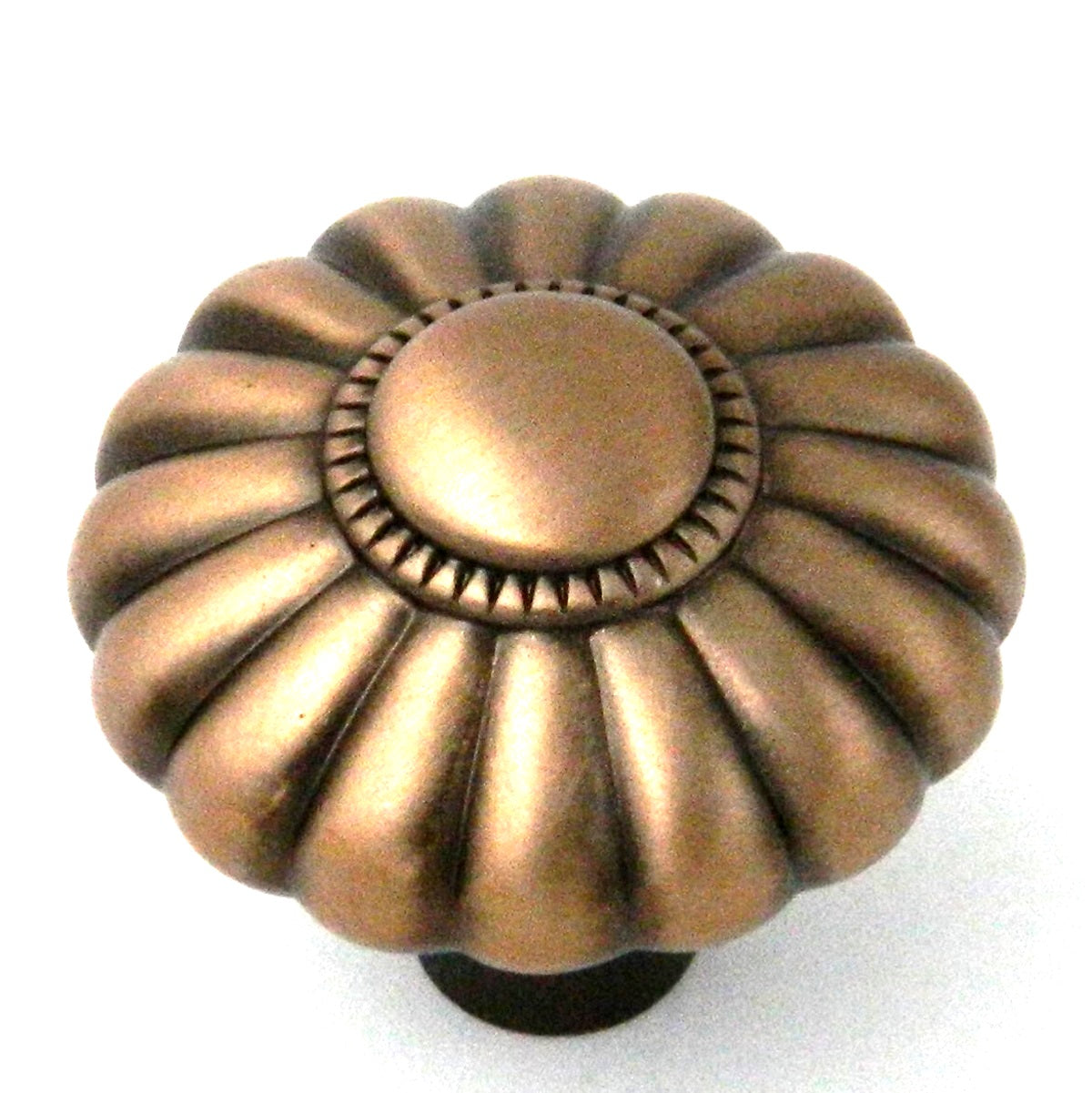 10 Pack Belwith Keeler Beaded Classic 1 1/4" Wellington Bronze Beaded Solid Brass Cabinet Knob G2-15R