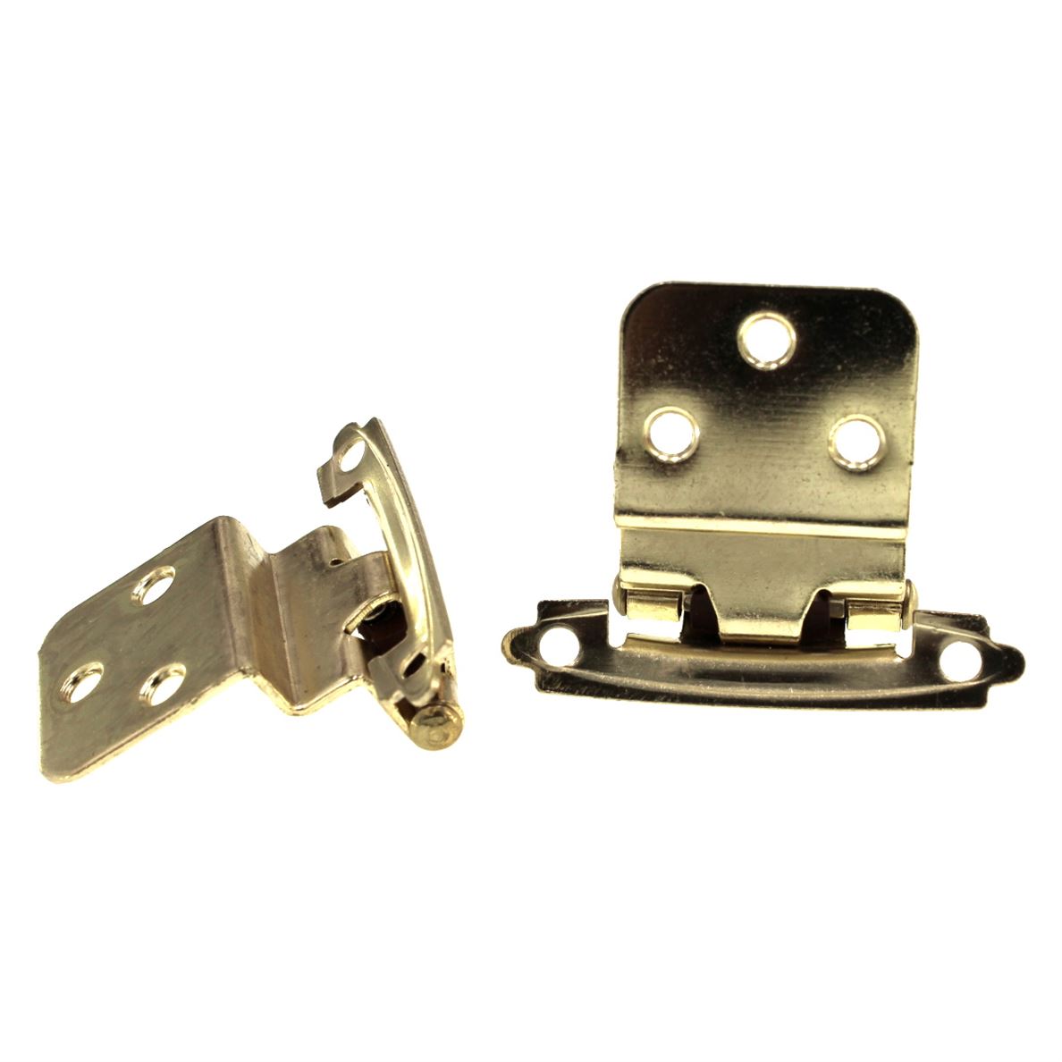 Pair Liberty Self-Closing Polished Brass Hinges 3/8" Inset H0104AV-PB-O2